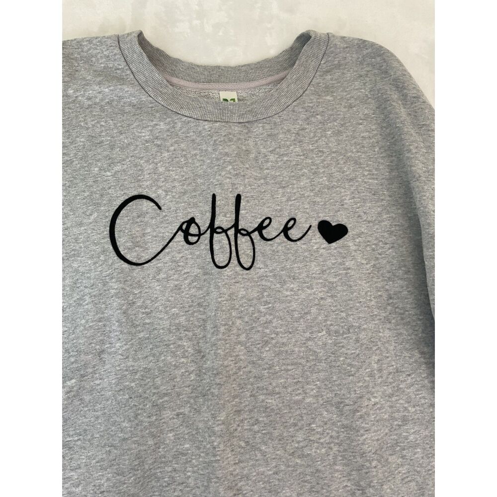 GreenTea Women's Sweatshirt "Coffee" Grey XL